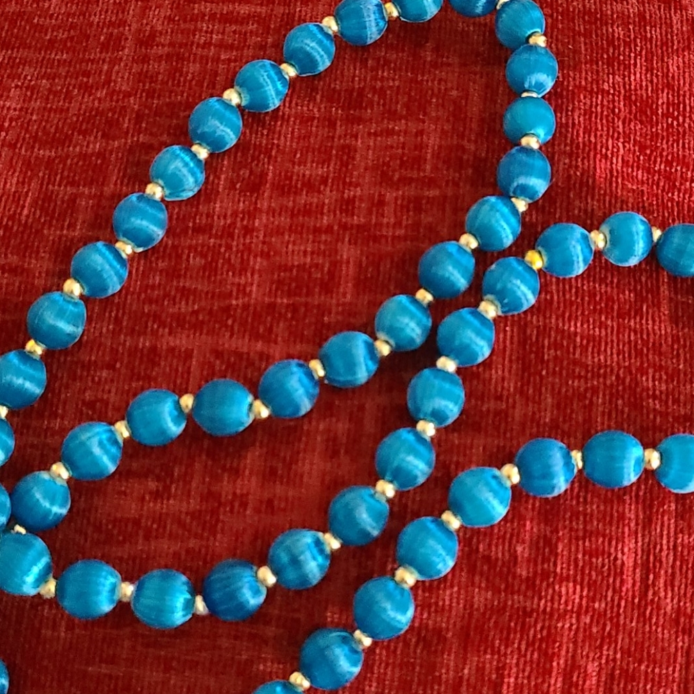 Silk beaded necklace